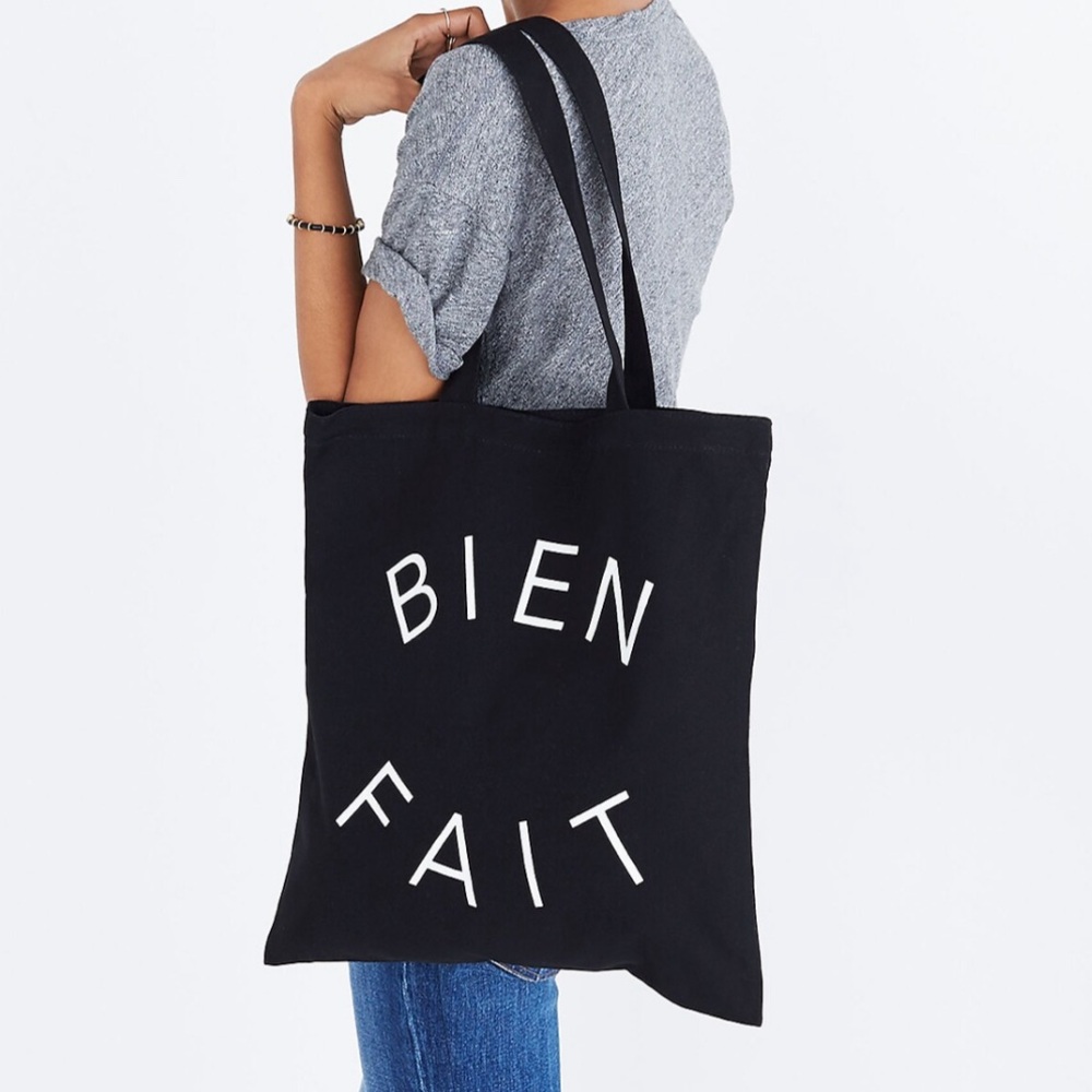 Madewell The Bien Fait Reusable Canvas Tote • NWOT